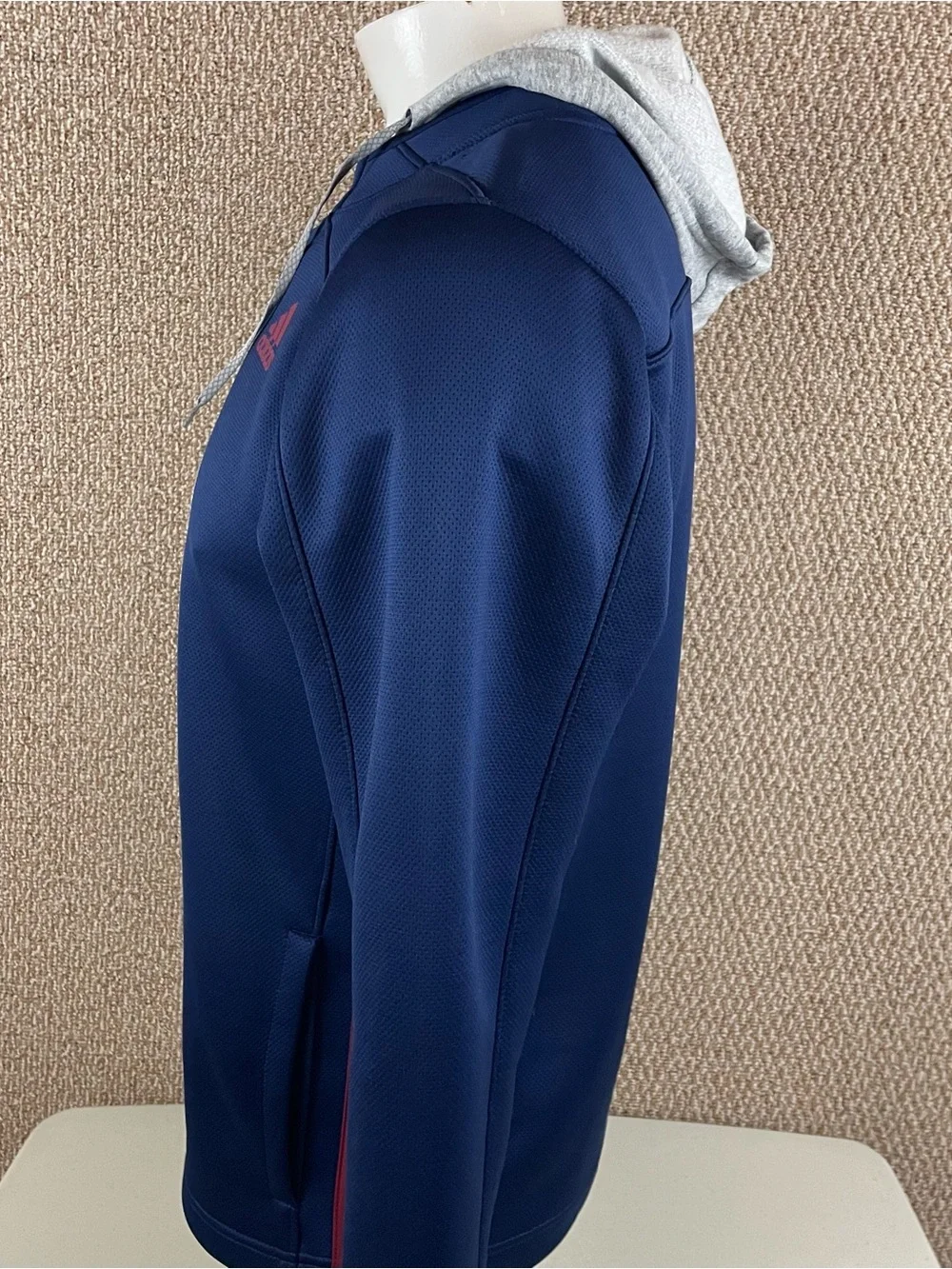 Colorado Avalanche Adidas Hoodie Men M Blue NHL Hockey Team Issued Pockets R1
